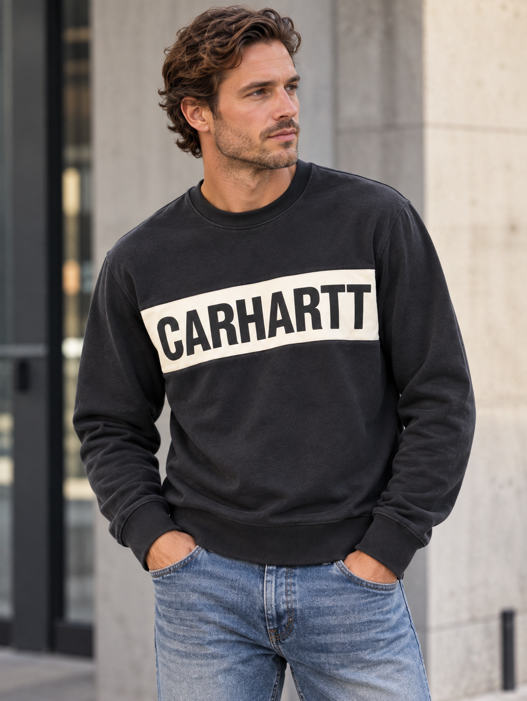 Carhartt Shore sweatshirt, svart