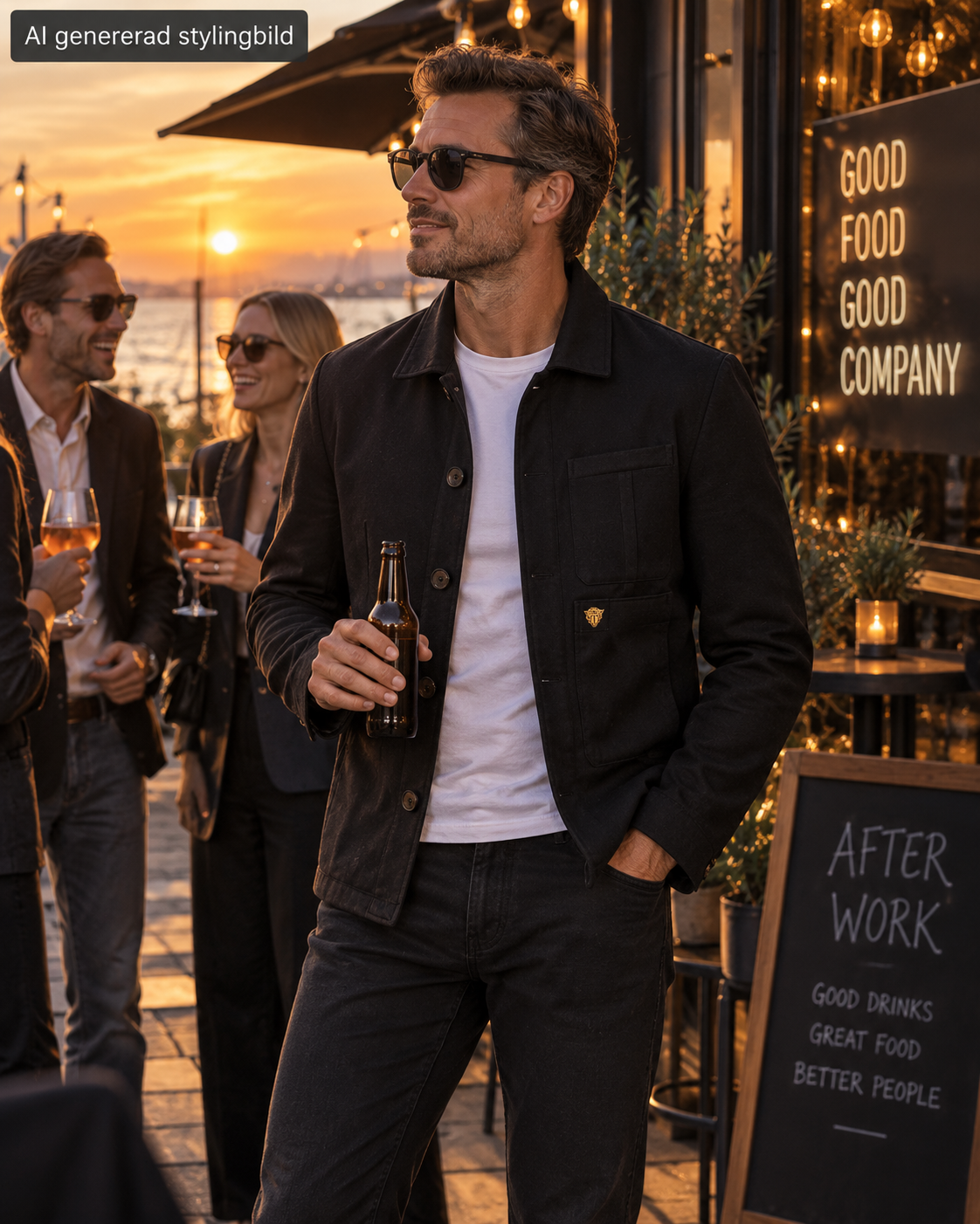 Tiger of Sweden Jeans KASAR svart jacka