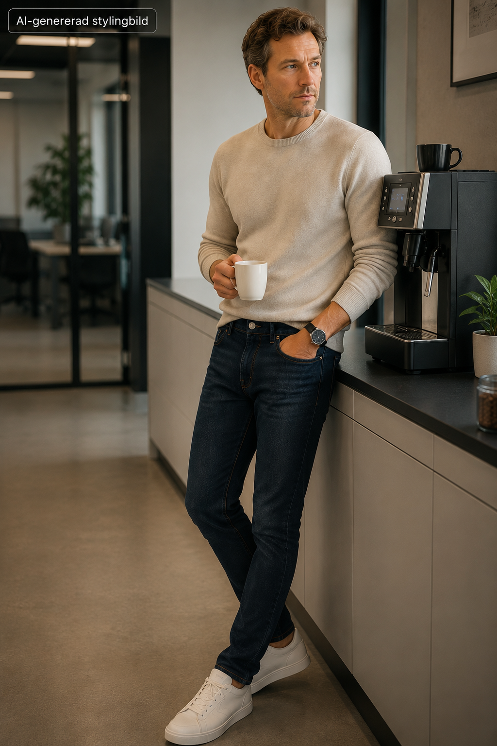 J.Lindeberg Jay mörkblå jeans, Mid Rise Slim Fit