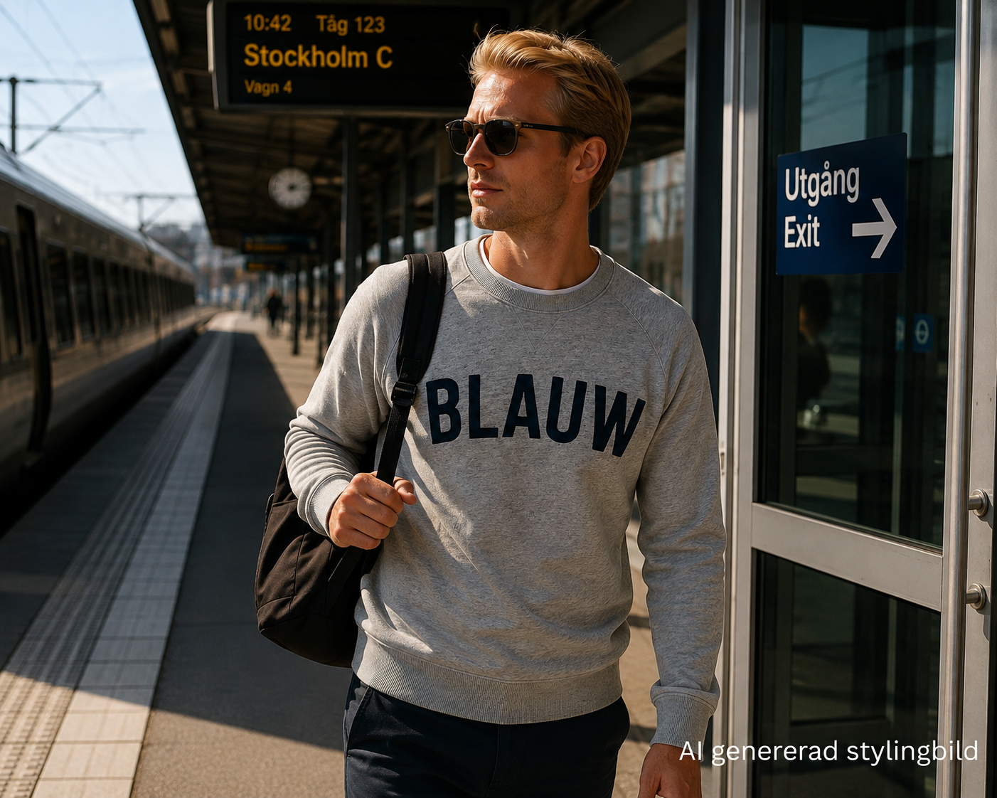 Scotch & Soda Blauw sweatshirt, grå